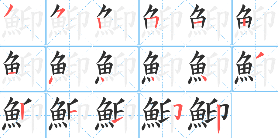 鮣笔顺分步演示
